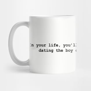 Date the boy on the football team Mug